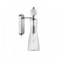 8268/1W NEOCLASSI хром/белый/прозрачный, металл/керамика/стекло Бра Е14 1*40W 220V EMILY
