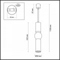 Подвесной светодиодный светильник Odeon Light L-vision Sakra 4071/5L