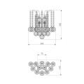 Бра Eurosvet 3299/2 хром/прозрачный хрусталь Strotskis
