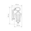 Уличный настенный светильник Elektrostandard Virgo D черное золото a031926