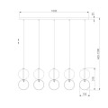 Подвесной светильник Eurosvet Selisa 50091/5 хром/дымчатый