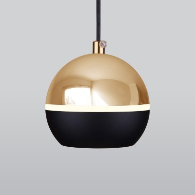 Подвесной светодиодный светильник Elektrostandard DLS023 9W 4200K черный/золото a047804 Подвесной светодиодный светильник Elektrostandard DLS023 9W 4200K черный/золото a047804