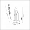 Настольная лампа Odeon Light Exclusive Hightech Foros 5438/12TL