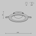 Встраиваемый светильник Maytoni Technical DL097-GU10-W