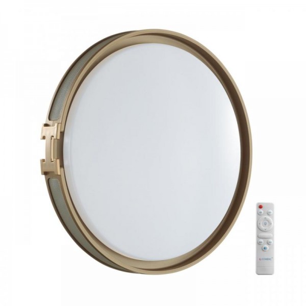 7654/EL COLOR SN 132 Светильник пластик/серый/золот LED 70Вт 3000-6000К D505 IP43 пульт ДУ FAVEMO GREY