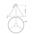 Подвесной светодиодный светильник Maytoni Rim MOD058PL-L65BK