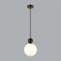 4361/1A MIDCENT ODL26 Подвесной светильник  бронзовый/белый/камень/металл IP20 E14 40W  220-240V LOLLA