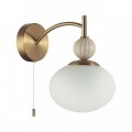 8272/1W NEOCLASSI латунь/бежевый/белый, металл/керамика/стекло Бра Е14 1*40W 220V GLORIYA