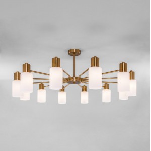 Потолочная люстра со стеклянными плафонами Smart 70160/12 латунь Smart