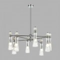 8268/8 NEOCLASSI хром/белый/прозрачный, металл/керамика/стекло Люстра Е14 8*40W 220V EMILY