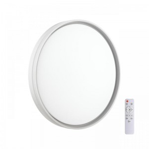 7631/DL PALE SN 160 Светильник пластик/светло-серый LED 48Вт 3000-6300K D390 IP43 пульт ДУ SAVI