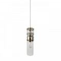 8277/1A MODERNI сатин никель/прозрачный, металл/стекло Подвес Е14 1*40W 220V DENVER