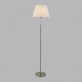 8274/1F CLASSI никель/белый/серый, металл/керамика/ткань Торшер Е27 1*60W 220V VERMONT