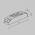 Блок питания Maytoni Flarity track system 24V 30W IP20 0,2A 30-220-240-24-G2