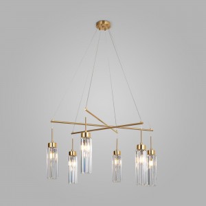 Подвесной светильник с хрусталем Smart 60163/6 латунь Smart