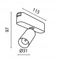 Трековый светодиодный светильник Maytoni Technical Focus LED Radity TR103-1-5W4K-M-B