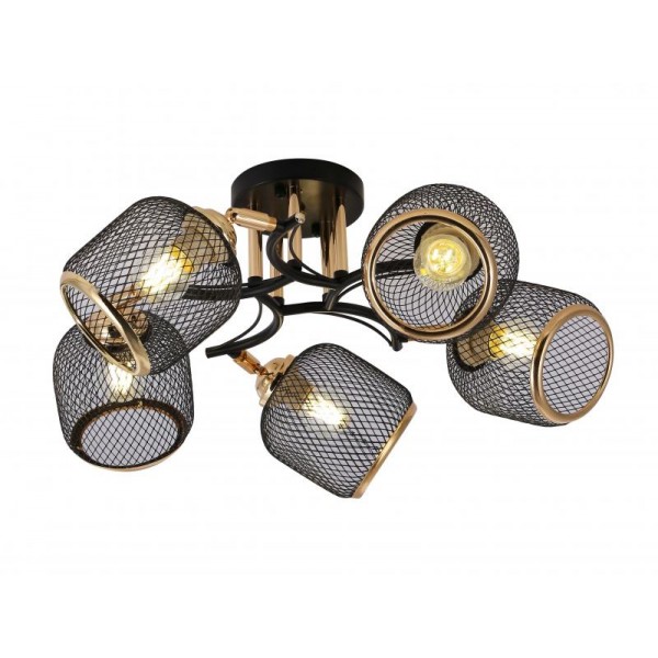 06443/5 BLACK+GOLD (1) Люстра (RL)