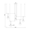 Подвесная люстра Eurosvet Riche 70143/5 черный