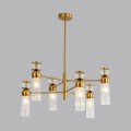 8276/6 MODERNI латунь/прозрачный, металл/стекло Люстра Е14 6*40W 220V DENVER