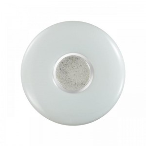 2074/DL PALE SN 069 Светильник пластик/белый/хром/прозрачный LED 48Вт 3000-6300K D410 IP43 пульт ДУ LAZANA