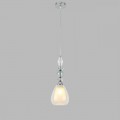8293/1A MODERNI хром/белый/прозрачный, металл/стекло/хрусталь Подвес E27 1*60W 220V GANNA