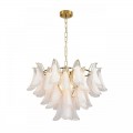 8385/9 NEOCLASSI LN золото/белый, металл/стекло Люстра E14 9*40W 220V PLUME