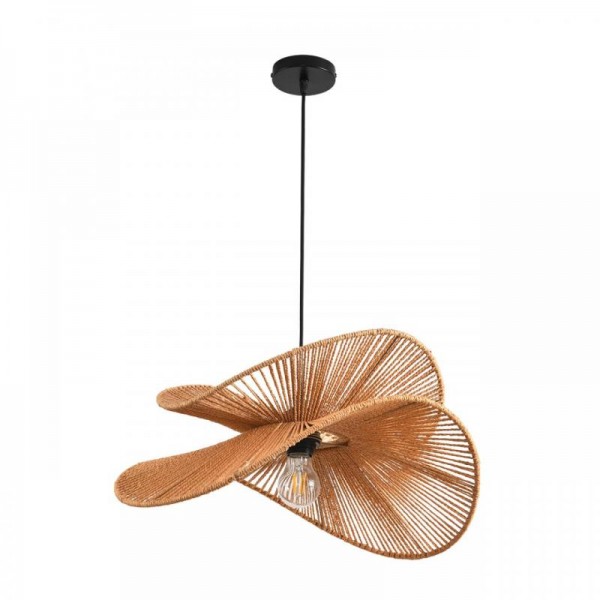 8381/1 ECO LN черный/бежевый, металл/джутовый шнур Подвес E27 40W 220V ROPE