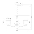 Подвесная люстра Eurosvet Shantel 60111/6 хром