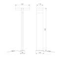 Садово-парковый светильник Elektrostandard Twin 3000K черный (35170/F) a072076