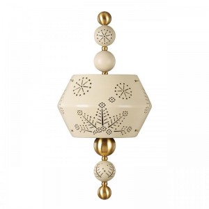 5444/1WA PENDANT ODL_EX26 бежевый/античная бронза/металл/керамика Бра E14 2*40W KARELIA