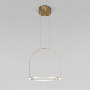 Подвесной светодиодный светильник с регулировкой цветовой температуры и яркости 90322/1 латунь