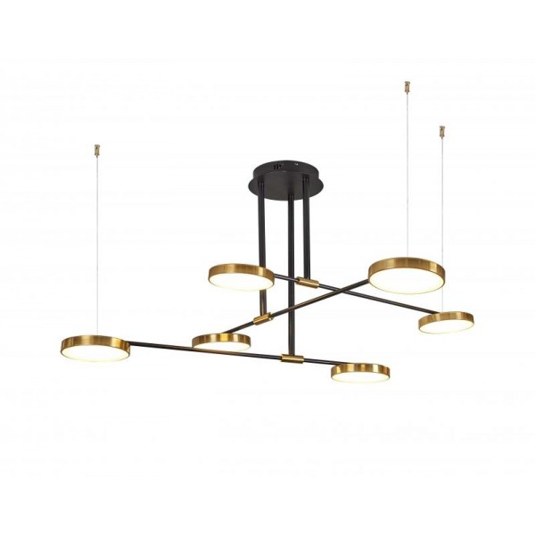8028DW/6 BRASS+BLACK (1) Люстра (NW)