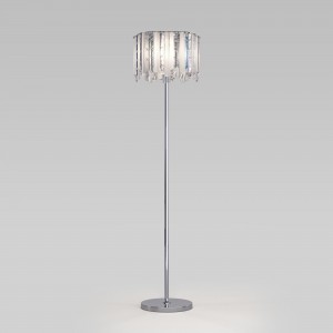 Напольный светильник с хрусталем 109011 хром