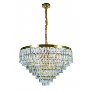 2752P/18A PLATING BRASS+CLEAR (1) Люстра (в 2-х коробках) NW