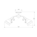 Потолочная люстра Eurosvet Camilla 30156/5 золото