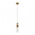 8276/1A MODERNI латунь/прозрачный, металл/стекло Подвес Е14 1*40W 220V DENVER