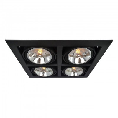 Встраиваемый светильник Arte Lamp Cardani A5935PL-4BK Встраиваемый светильник Arte Lamp Cardani A5935PL-4BK