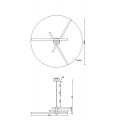 Подвесная светодиодная люстра Maytoni Technical Axis MOD106CL-L40G3K