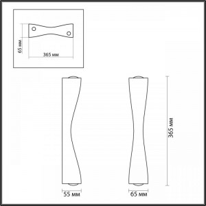 Настенный светодиодный светильник Odeon Light Hightech Anika 4290/10WL Настенный светодиодный светильник Odeon Light Hightech Anika 4290/10WL