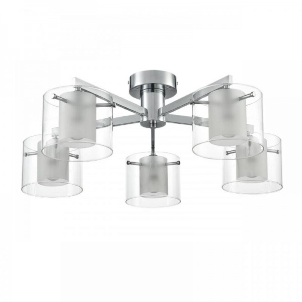 8261/5C MODERNI LN26 металл/стекло, хром/прозрачный Люстра потолочная E14 5*40W 220V VERDI