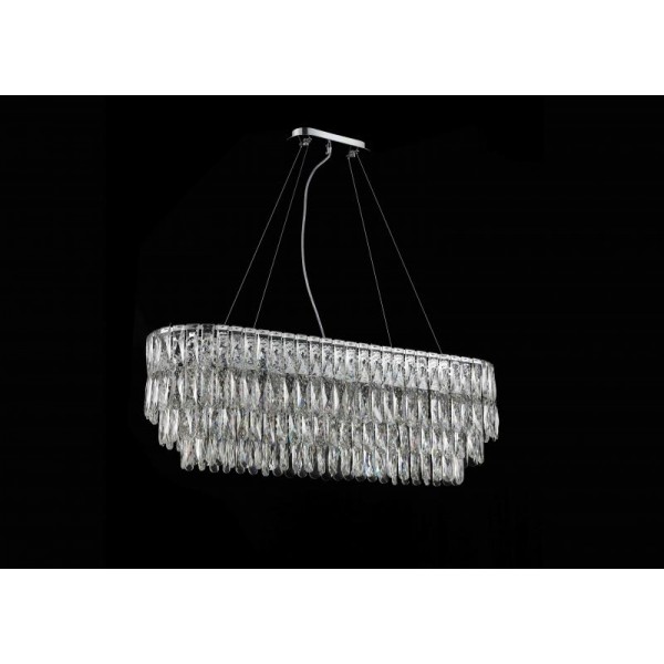 NW075-L1000*W300*H340 CHROME OVAL (1) Люстра (в 2-х коробках) NW