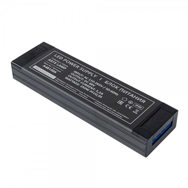 Блок питания 48V 300W 5.2А Arte Lamp PRO A481505N