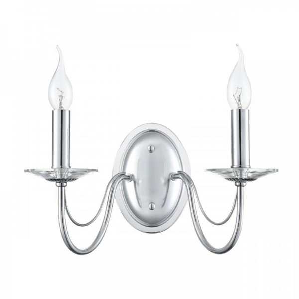 8034/2W CLASSI LN26 металл/стекло, хром/прозрачный Бра E14 2*40W 220V INCANTO