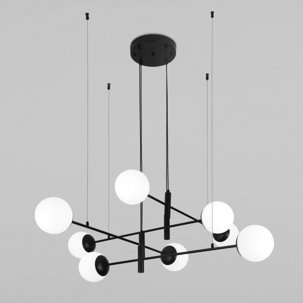 Подвесной светильник со стеклянными плафонами 70146/8 черный
