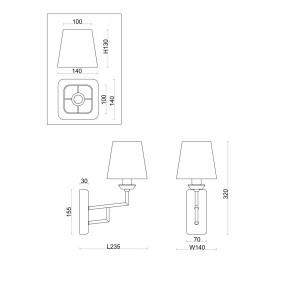 Настенный светильник (бра) Freya FR5266WL-01CH