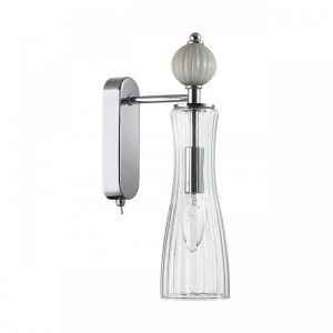 8269/1W NEOCLASSI хром/серый/прозрачный, металл/керамика/стекло Бра Е14 1*40W 220V EMILY