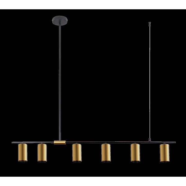 9001A-DW-6 BLACK+BRASS (1) Светильник (NW)