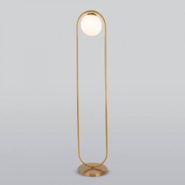 Напольный светильник со стеклянным плафоном 01139/1/ золото