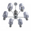 8338/6 MODERNI хром/серый, металл/стекло/текстиль Люстра E14 6*40W 220V ILMIRA