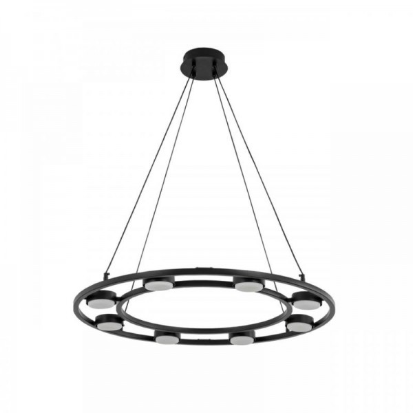 8340/8 MODERNI черный, металл Люстра подвесная LED GX53 8*7W 220V TORINA